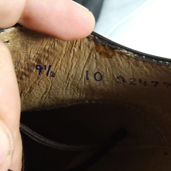 John Fluevog Men's VTG 240 Wagons US9,5/10 Brown Leather Square Toe Oxfords - Picture 13 of 14